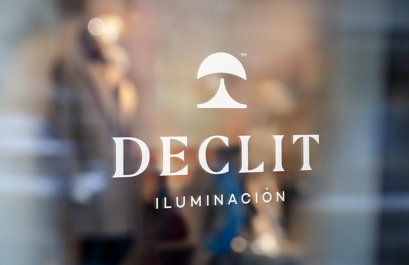 Declit家居燈具品牌標志設(shè)計