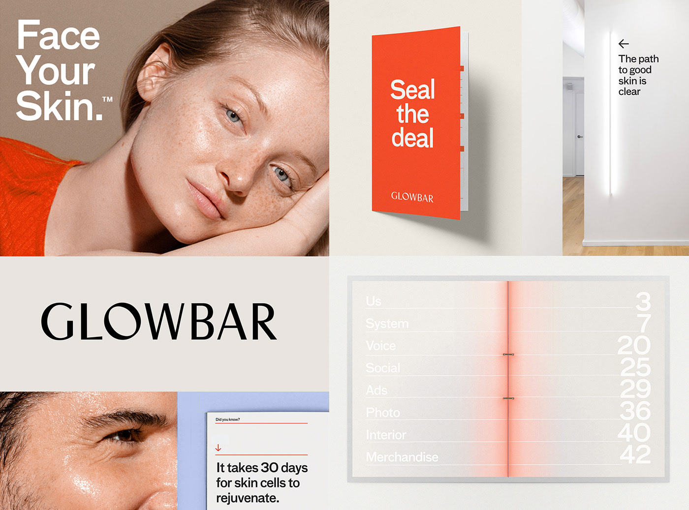 Glowbar護(hù)理店品牌形象設(shè)計(jì)