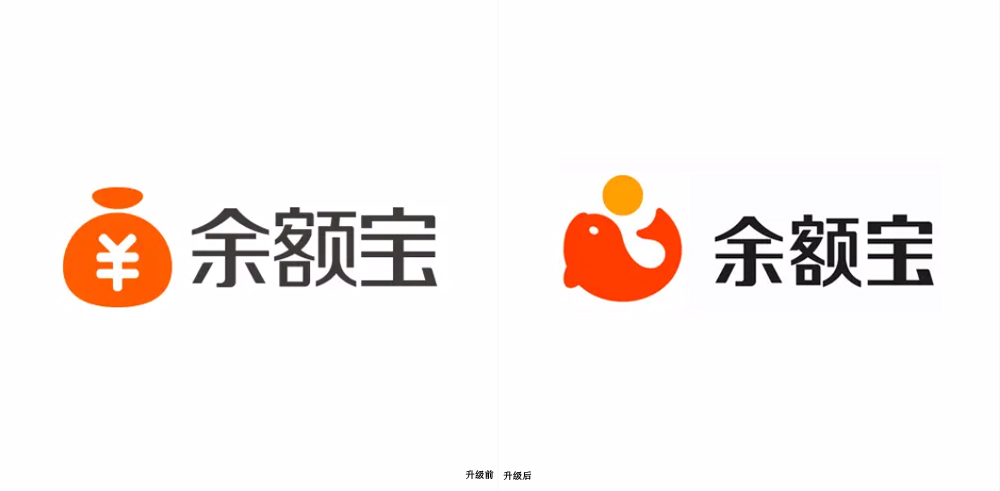 金融LOGO設(shè)計余額寶LOGO前后對比