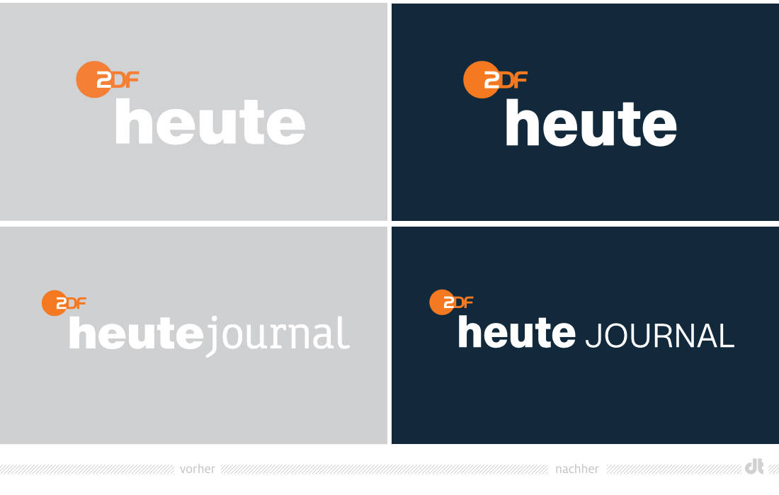 ZDF 新聞新舊LOGO對比（左圖為舊）