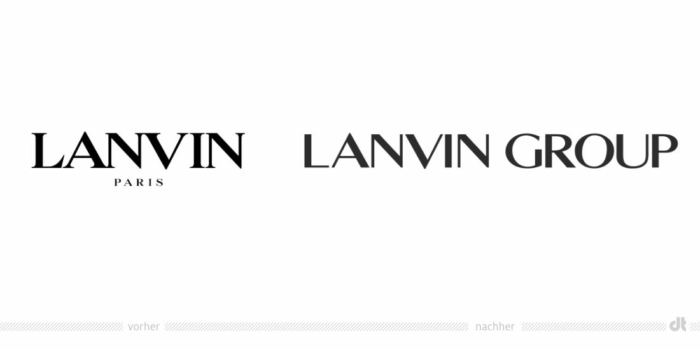 Lanvin 集團(tuán)標(biāo)志 - 之前和之后